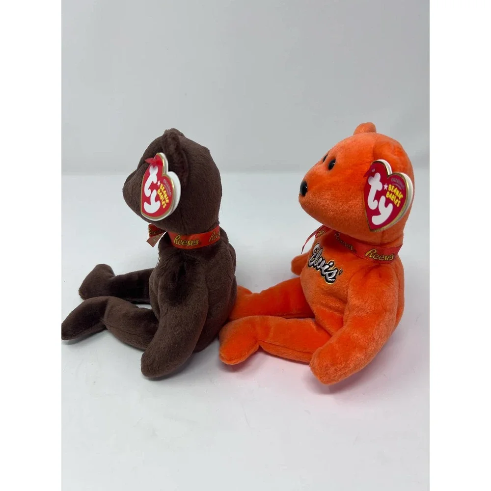 Ty Beanie Babies 2007 Coco Presley Elvis Reese's Brown Orange Bears 8‎ 1/2